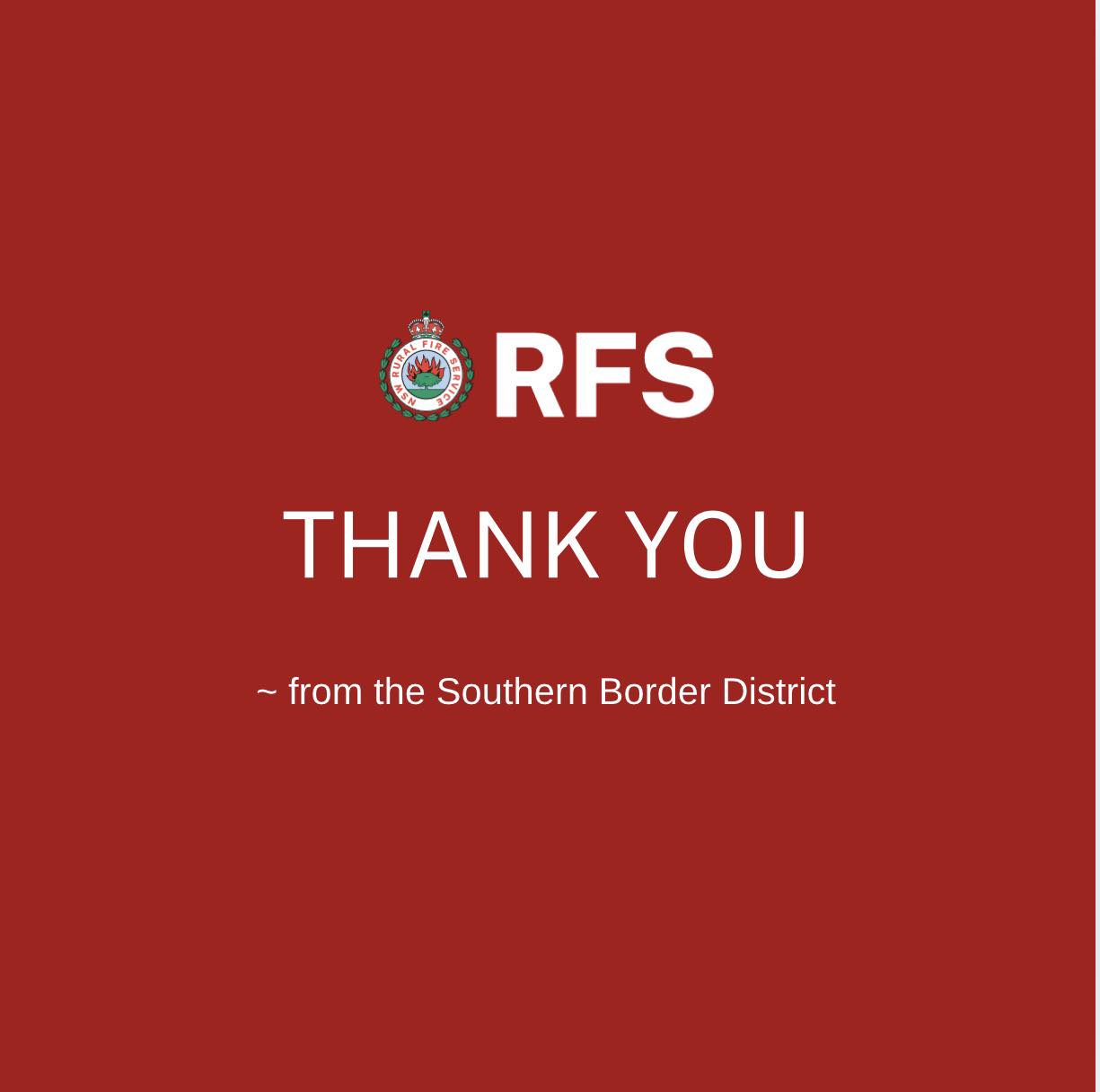 NSW - We just wanted to touch base and say thank you. So many amazing ...