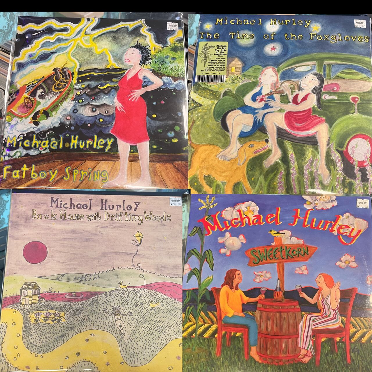 BEAUTIFUL STOCK UPDATE: •4 Michael Hurley reissues from 