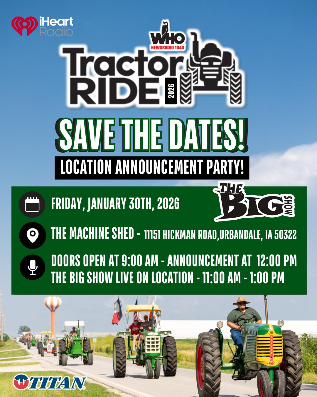 WHO - SAVE THE DATES! 🚜 We’re inviting you to join us for the 2026 ...