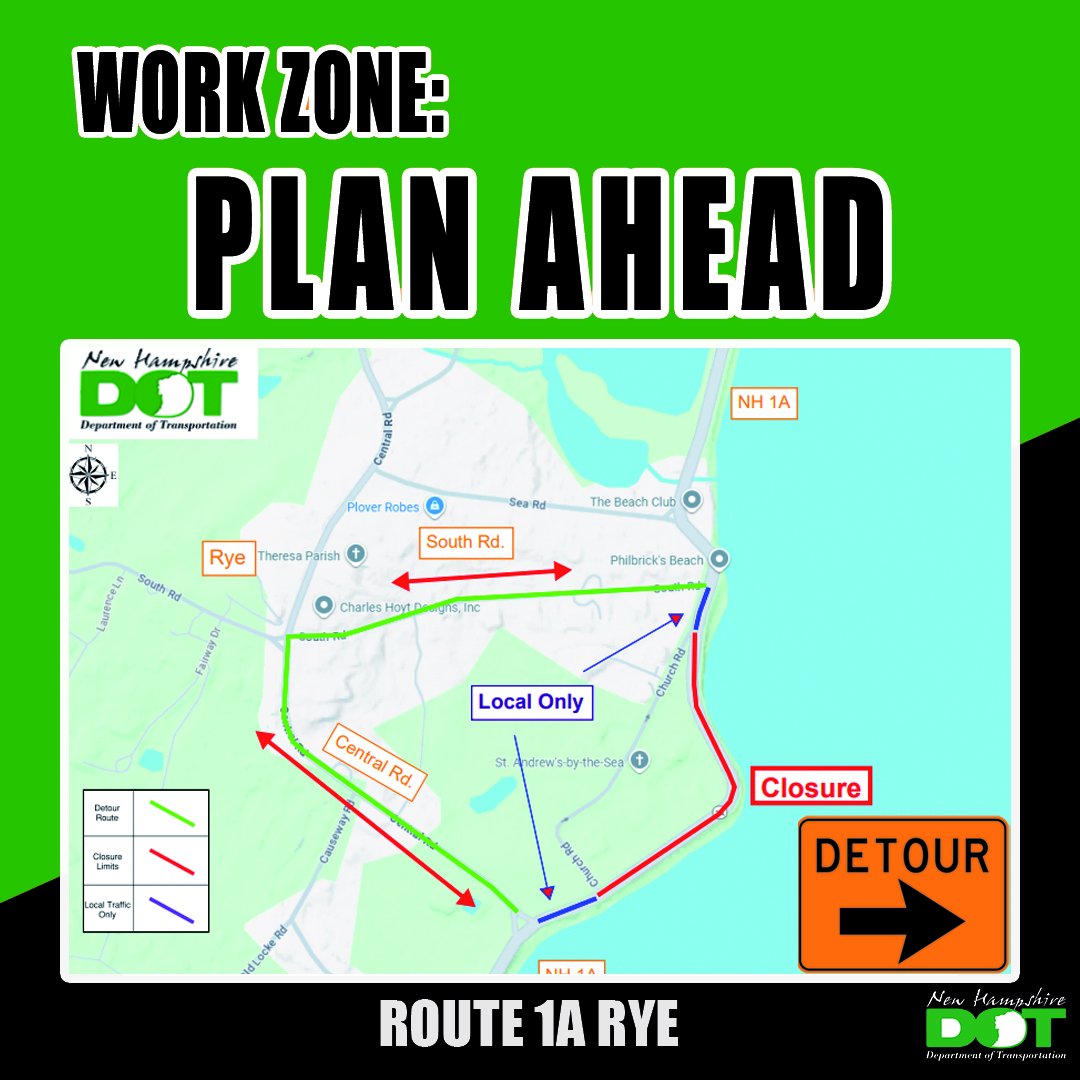 NH - 🚧 Emergency Culvert Replacement on Route 1A in Rye NHDOT will be ...