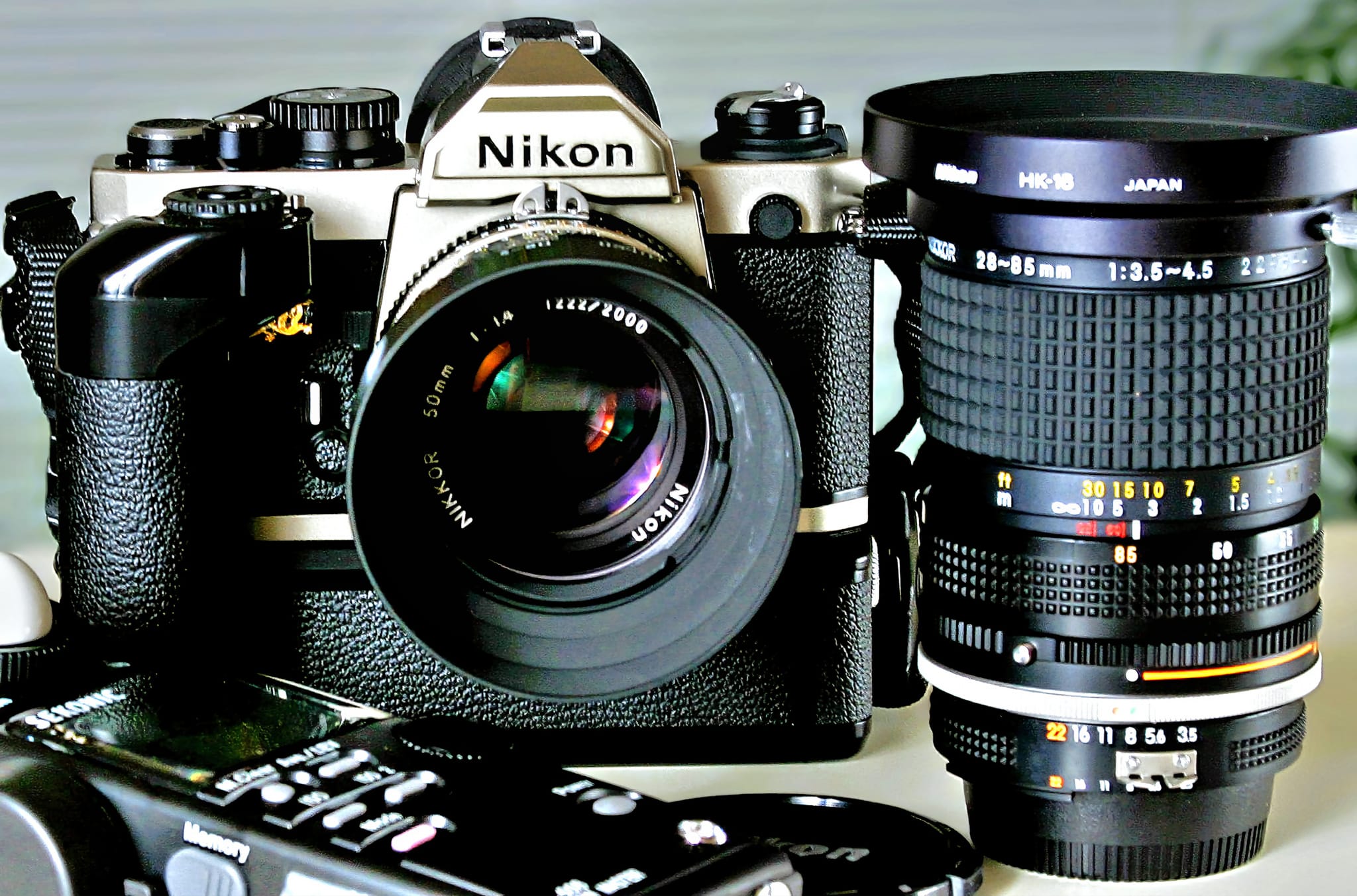 Nikon FM camera with Nikkor 50 f1.4 lens