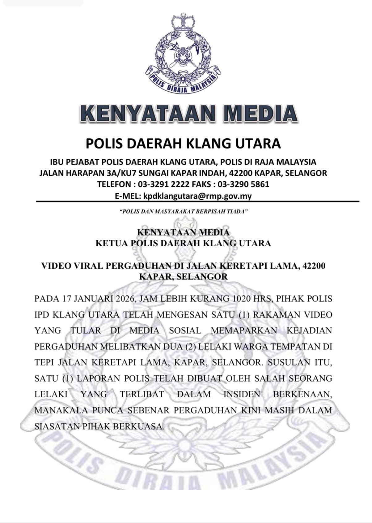 Polis Diraja Malaysia ( Royal Malaysia Police ) - Ketua Polis Negara ...