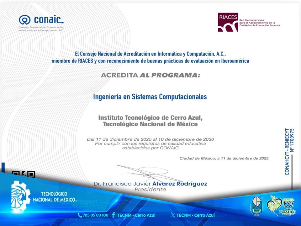 TECNM - El Instituto Tecnológico de Cerro Azul felicita al Programa ...