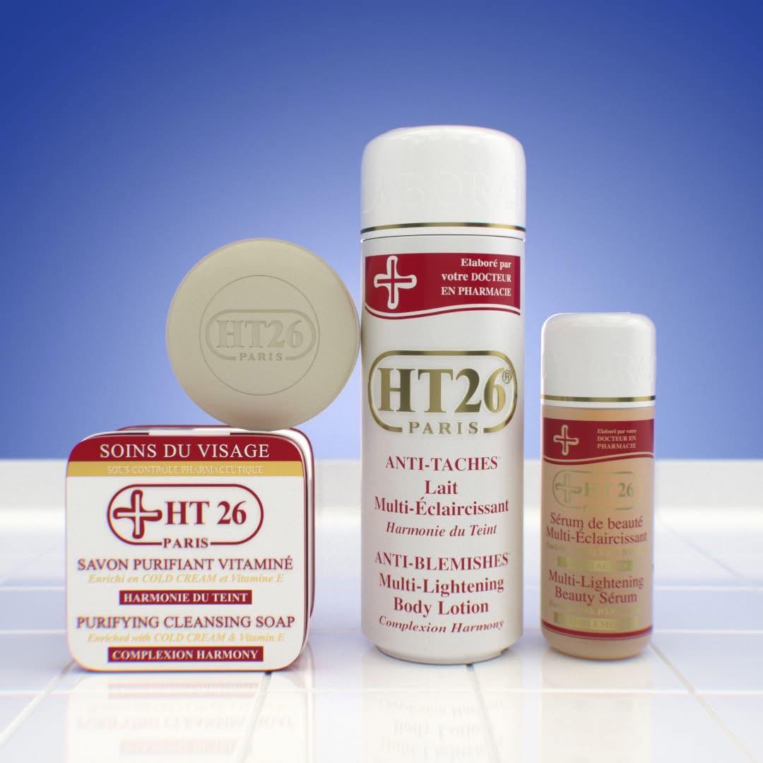 ht26 glutathion éclaircissant Anti-Taches Multi-Lightening Body Lotion – Evens and Brightens Skin Tone : The HT26 Anti-Taches Multi-Lightening Body Lotion is designed to harmonize melanin skin tones, catering to darker, black, and mixed skin Monovisc Variant:70g Pillow pack Page 1 - Reviews
