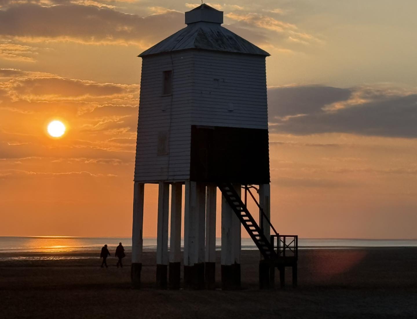 The sun setting on a mild Spring... - Burnham-On-Sea.com | Facebook