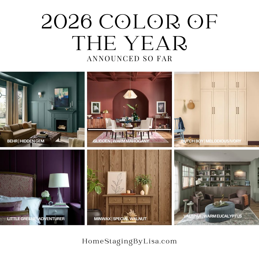 Lisa - 👀 A first look at the 2026 Colors of the Year announced so far ...