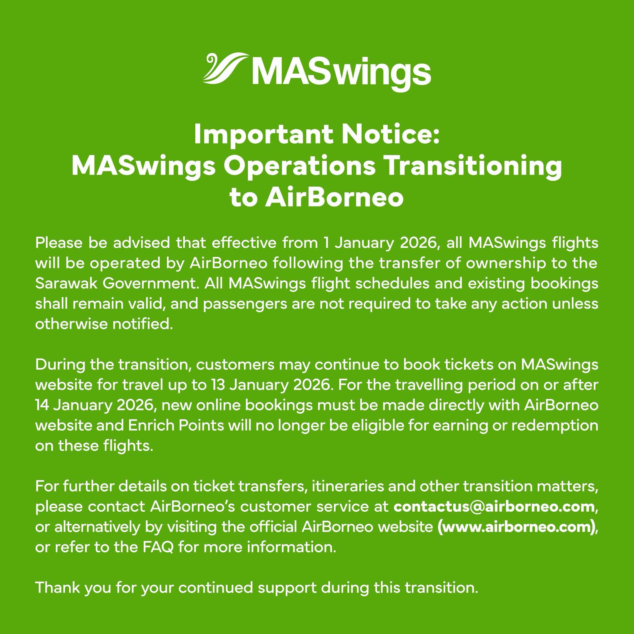 UPDATE: MASWings will become... - Meanwhile in Malaysia | Facebook
