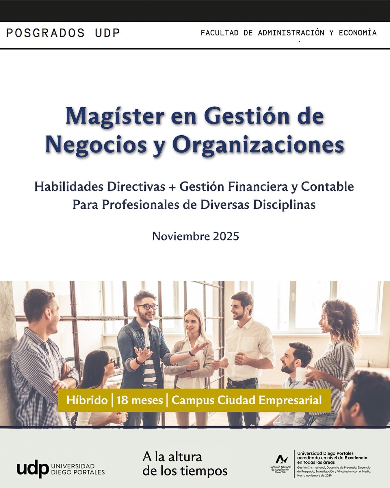 Facultad - #PosgradosUDP 🏛️ El Magíster en Gestión de Negocios y ...