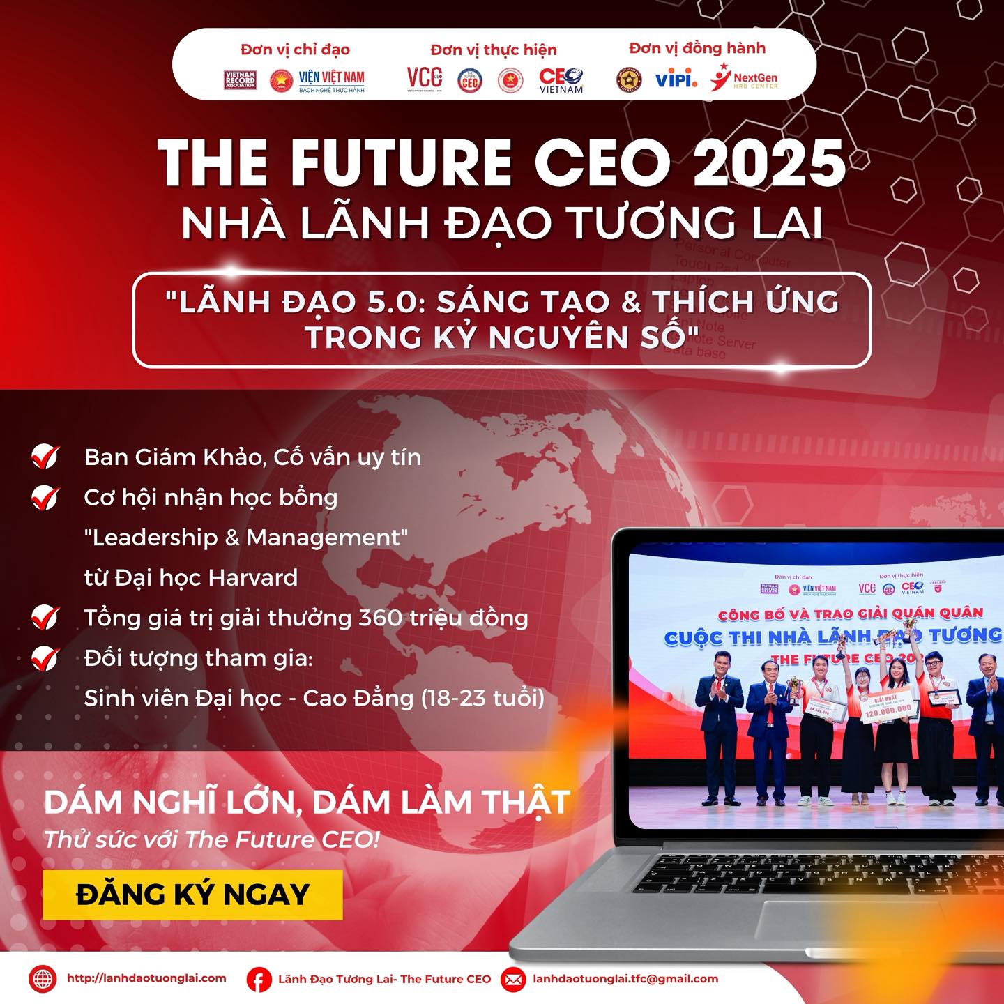 📣 THE FUTURE CEO 2025 –... - CLB Nhà Quản Trị Tương Lai DLU | Facebook