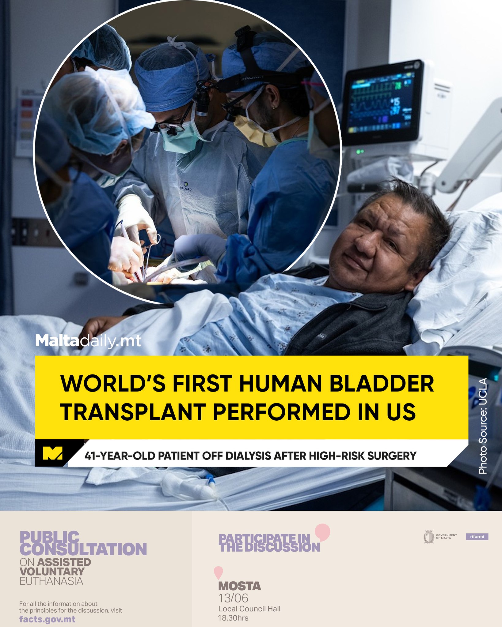 Malta - Two surgeons from UCLA Health have successfully performed the ...