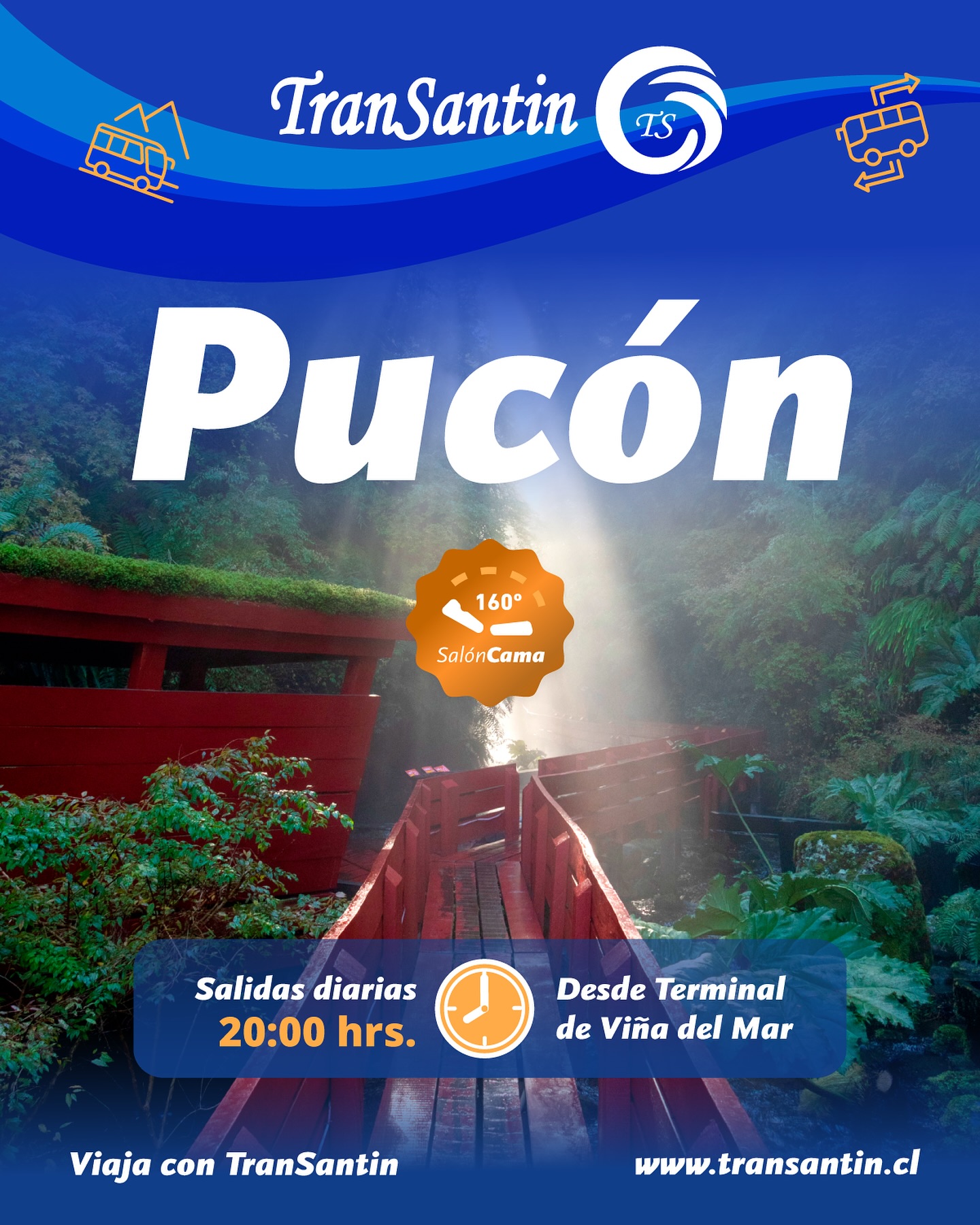 Buses - Ahora puedes viajar de Viña del Mar a Pucón con nuestro ...