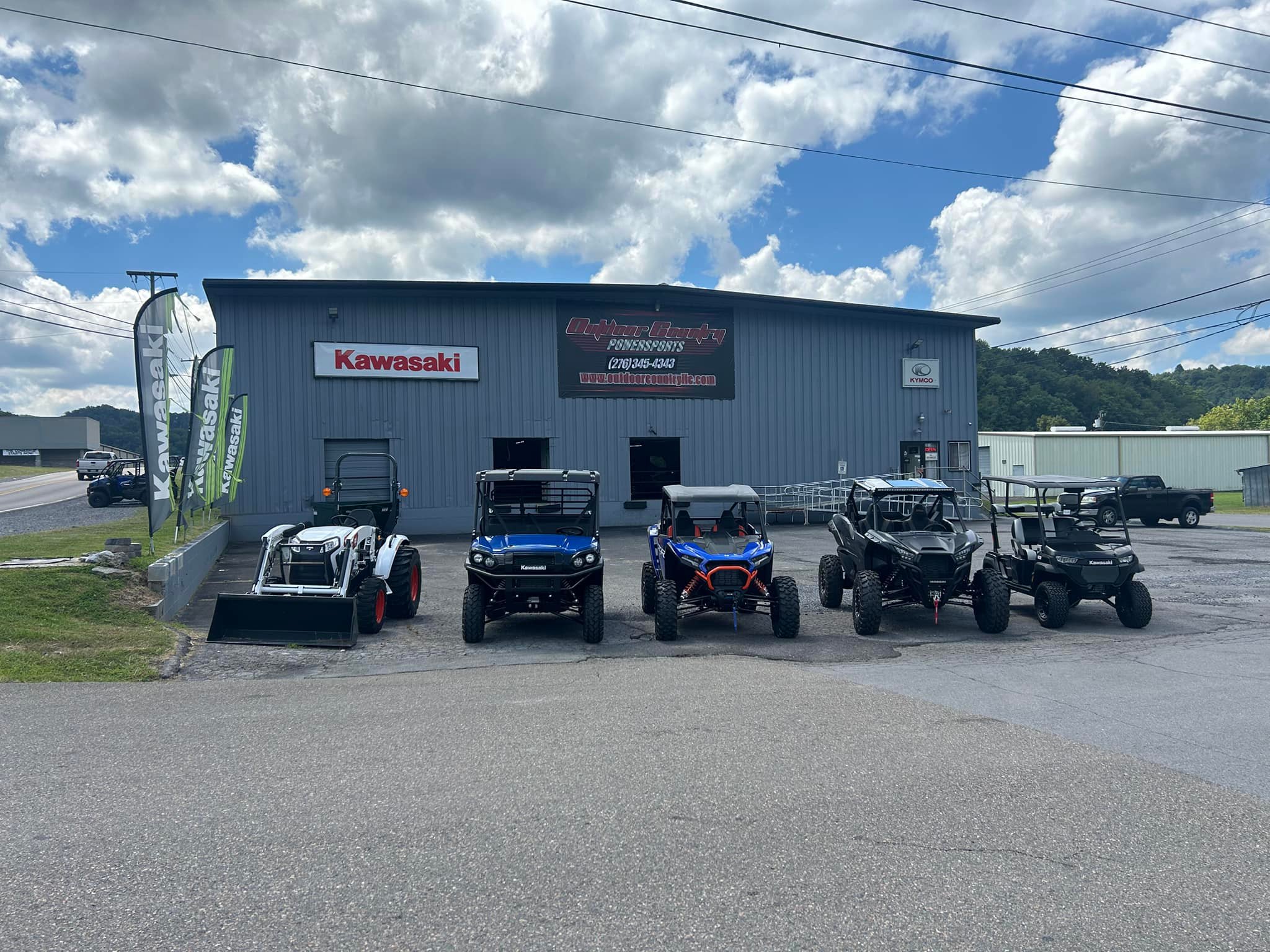 トリプルx Outdoor Country LLC in downtown Richlands for Kawasaki and Polaris