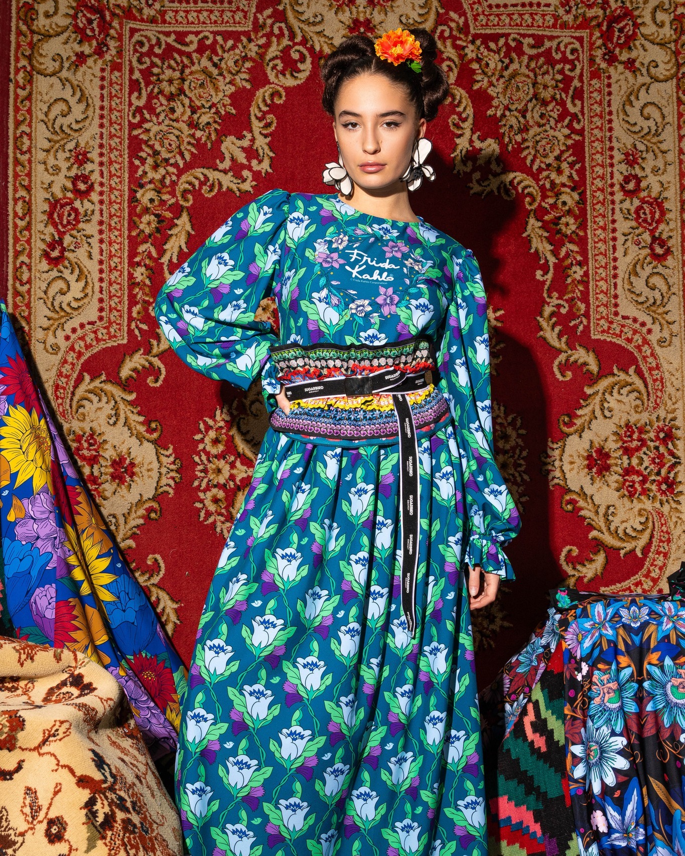 frida kahlo green dress Unleash your inner with the vibrant flair of our 'Light Frida' 🍃 🎨 _condition-excellent