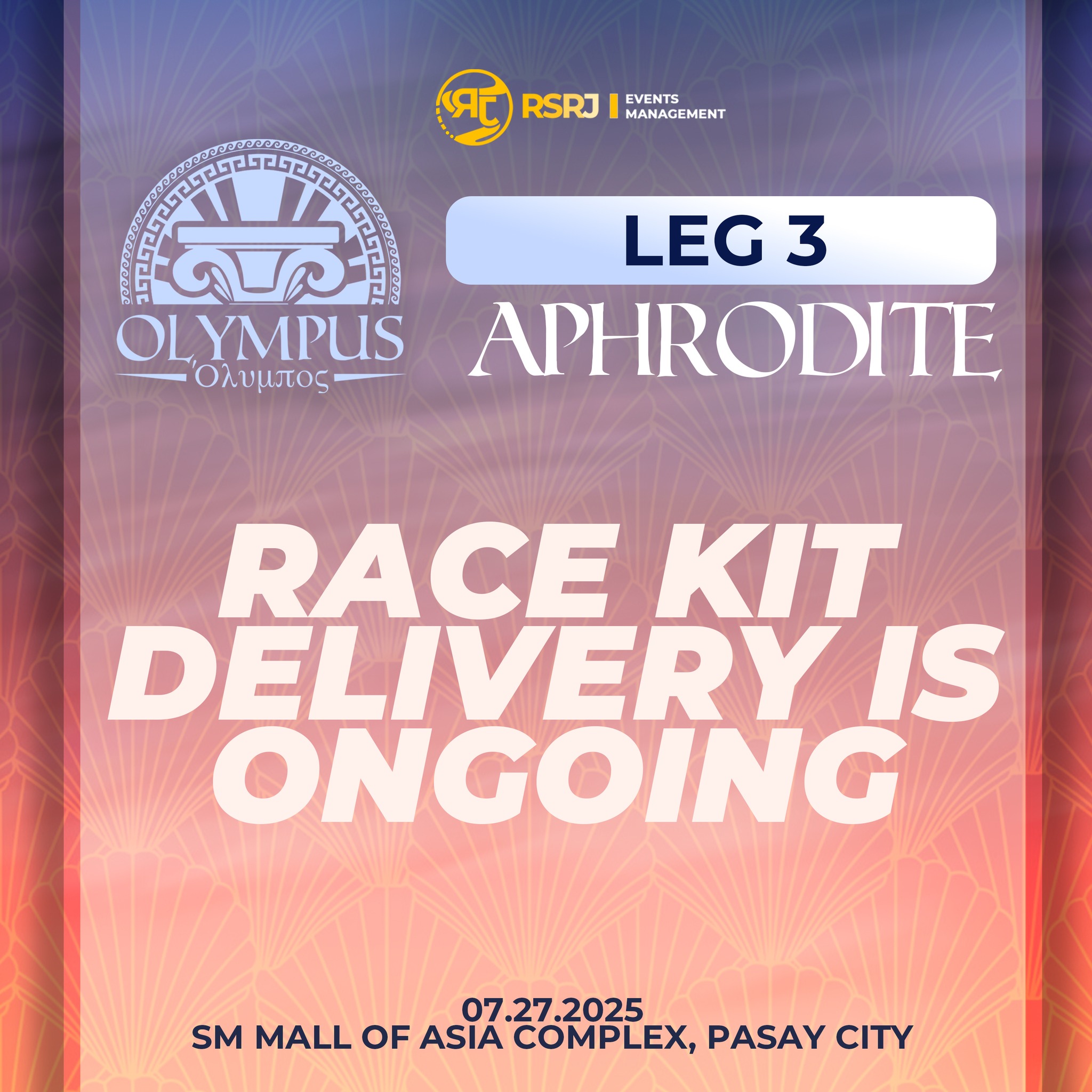 RSRJ - OLYMPUS RUN SERIES 2025 - LEG 3 APHRODITE Delivery in Progress ...