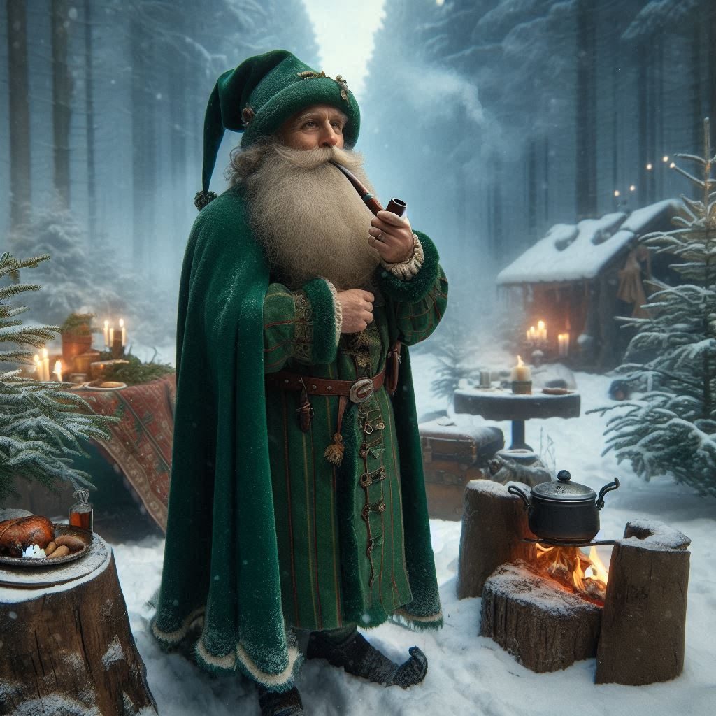 father christmas dressed in green Did you know that the character of 