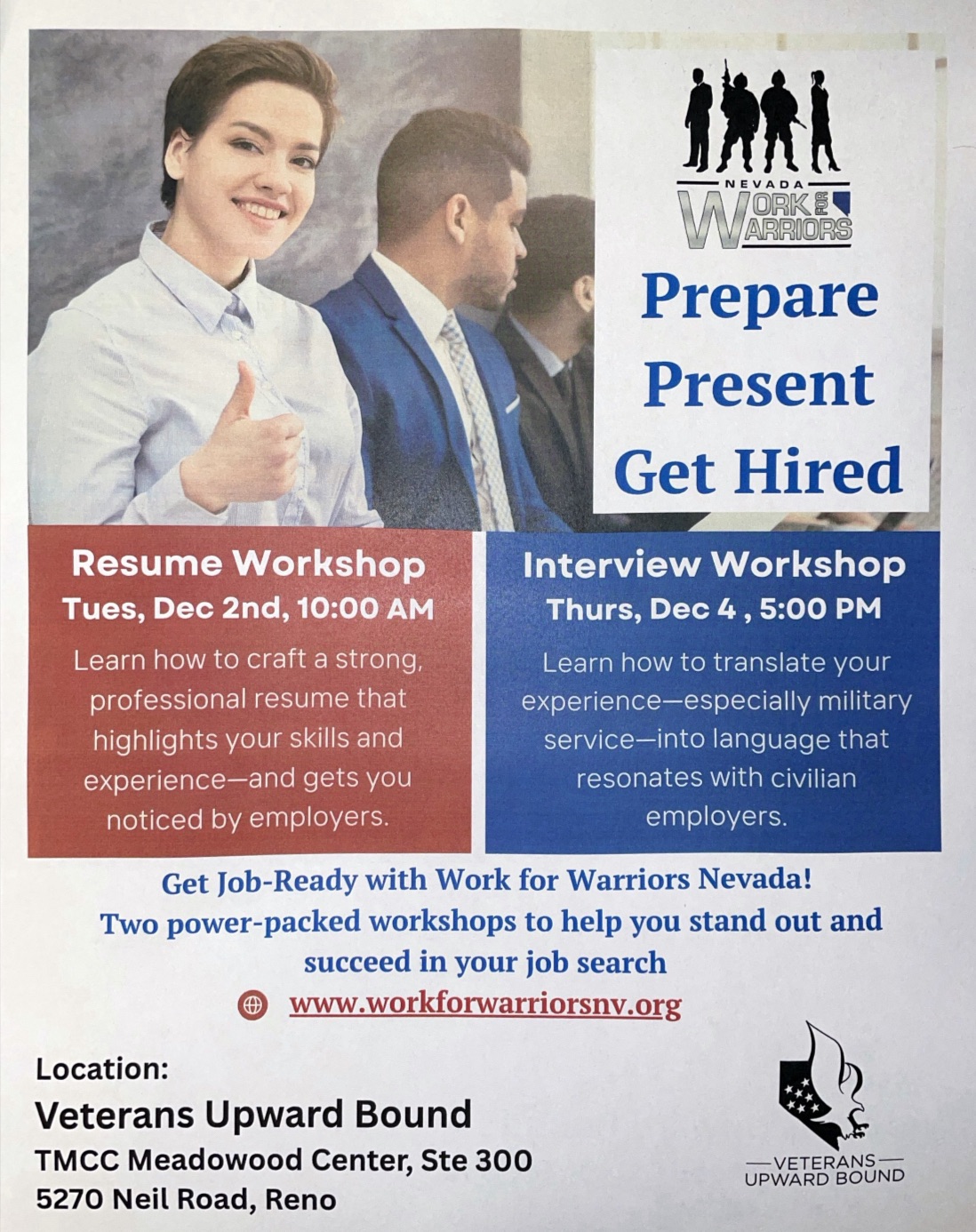 TMCC Veterans Upward Bound Program | Reno NV