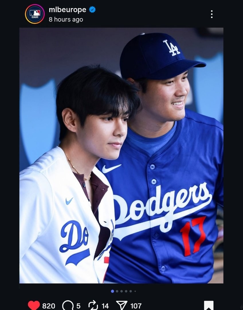 Dodgers First Pitch | Kim Taehyung Wearing: - Cap by New Era X