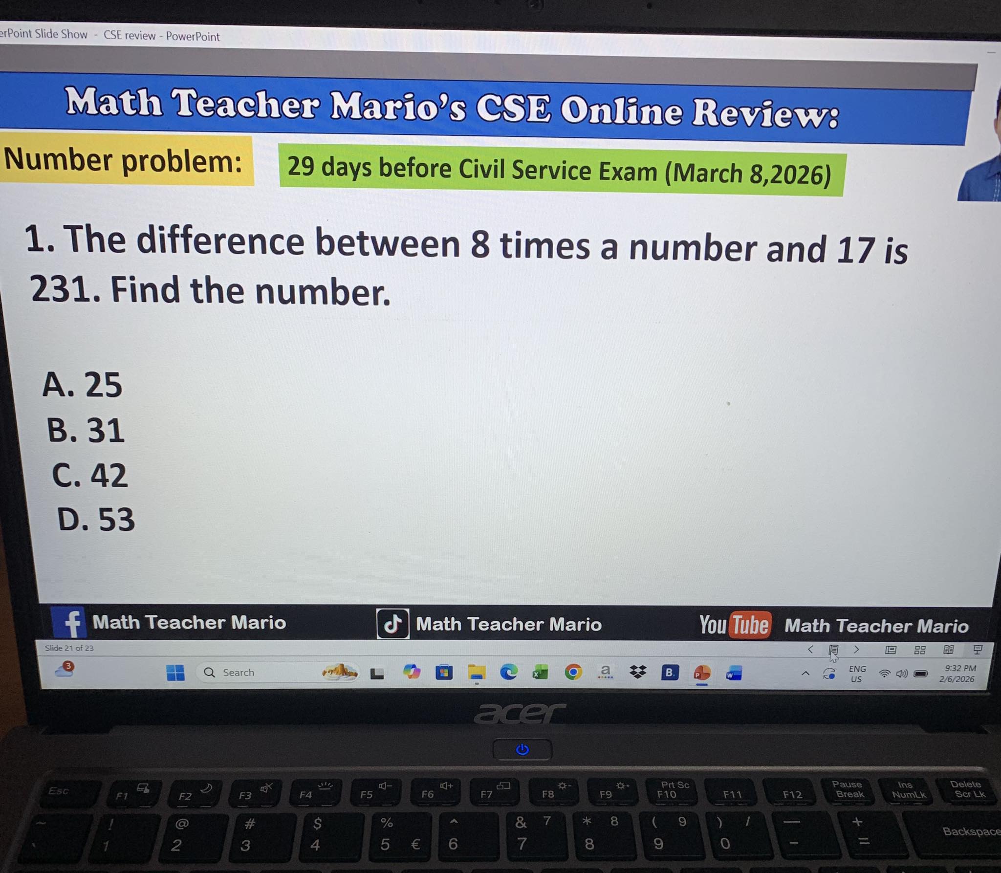 Numerical Ability CSE review‼️ #education - Math Teacher Mario | Facebook