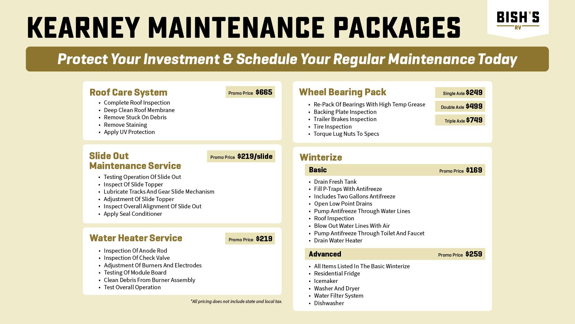 🚐💥 SERVICE & PARTS SPECIALS at... - Bish's RV - Kearney, NE | Facebook