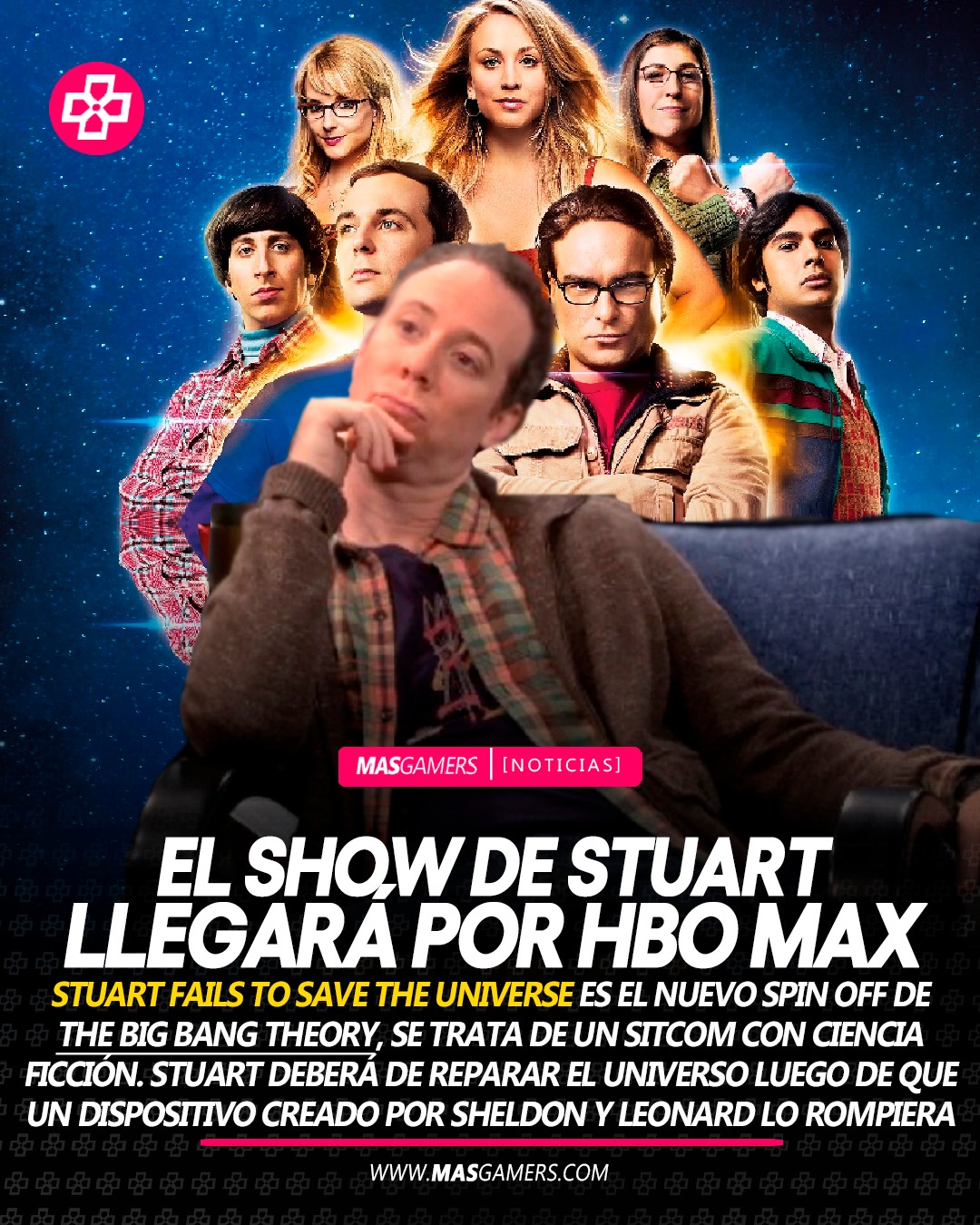 MasGamers - Del creador de TBBT Chuck Lorre, junto con... | Facebook