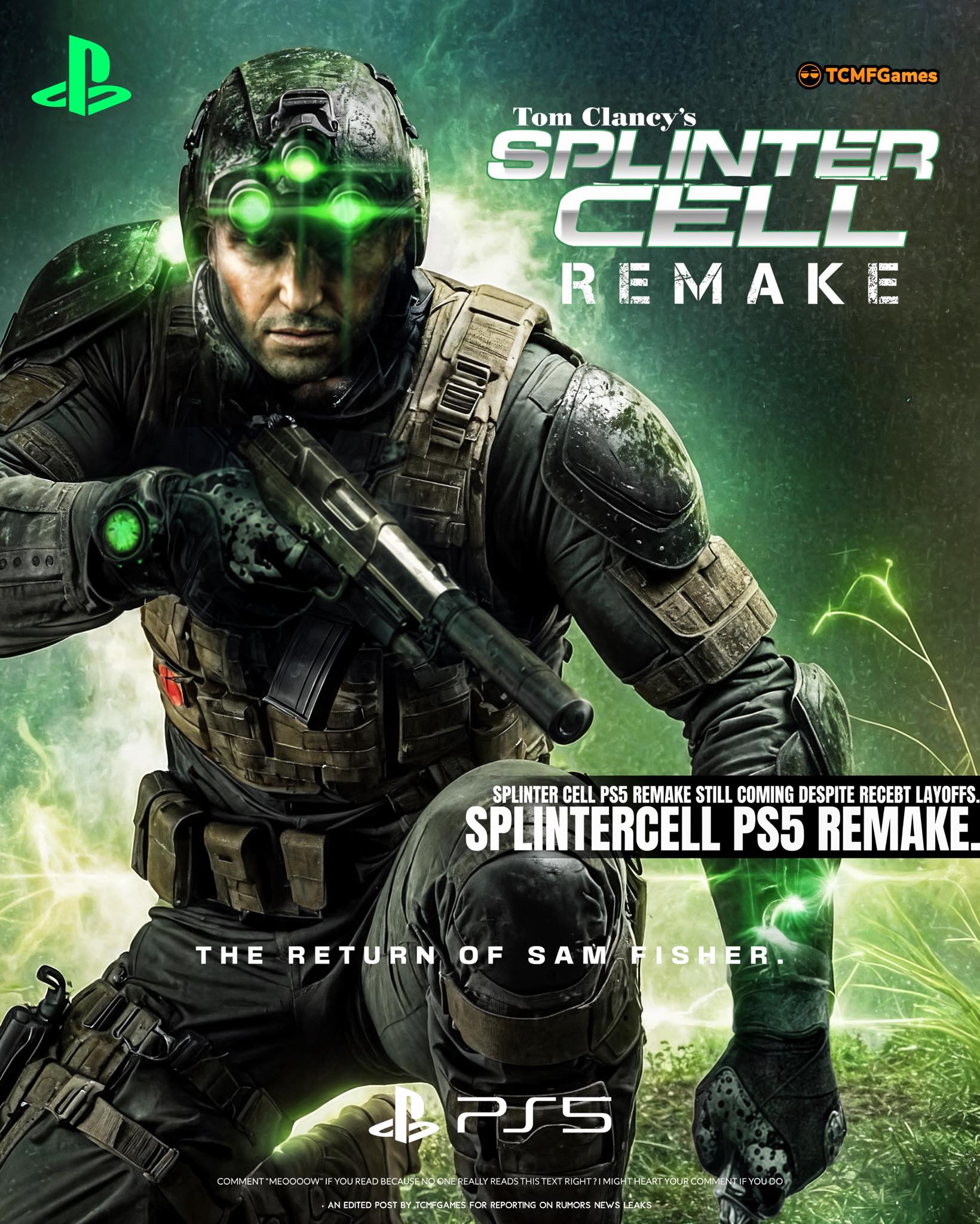 TCMFGames - SPLINTER CELL PS5 REMAKE NEWS 🔥🔥 ️The game... | Facebook