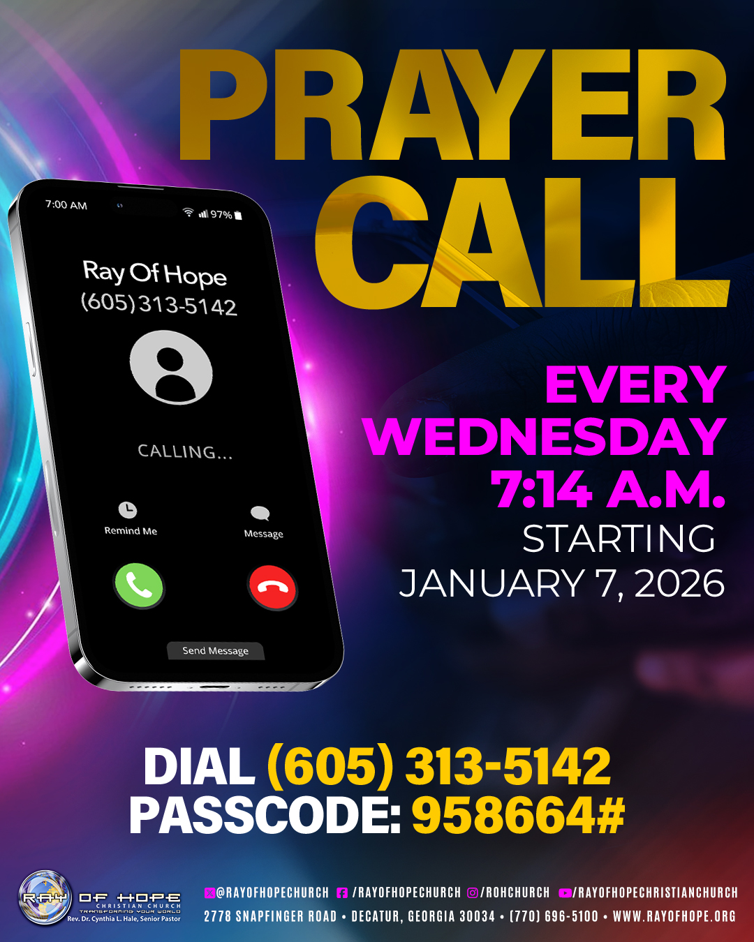 Ray - Prayer Call is finally BACK for 2026! Start your Wednesdays with ...