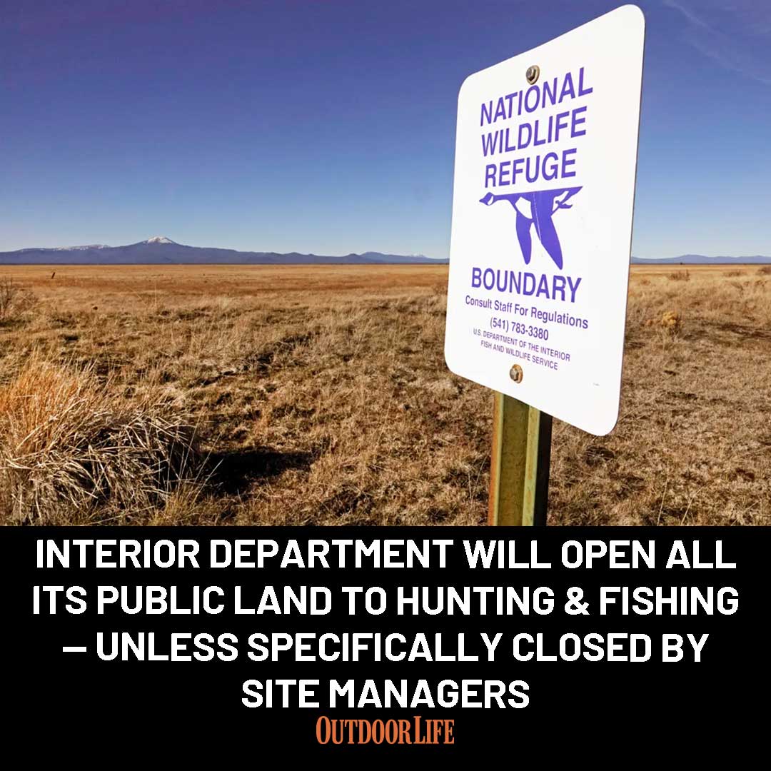 Outdoor - The Secretarial Order aims to 