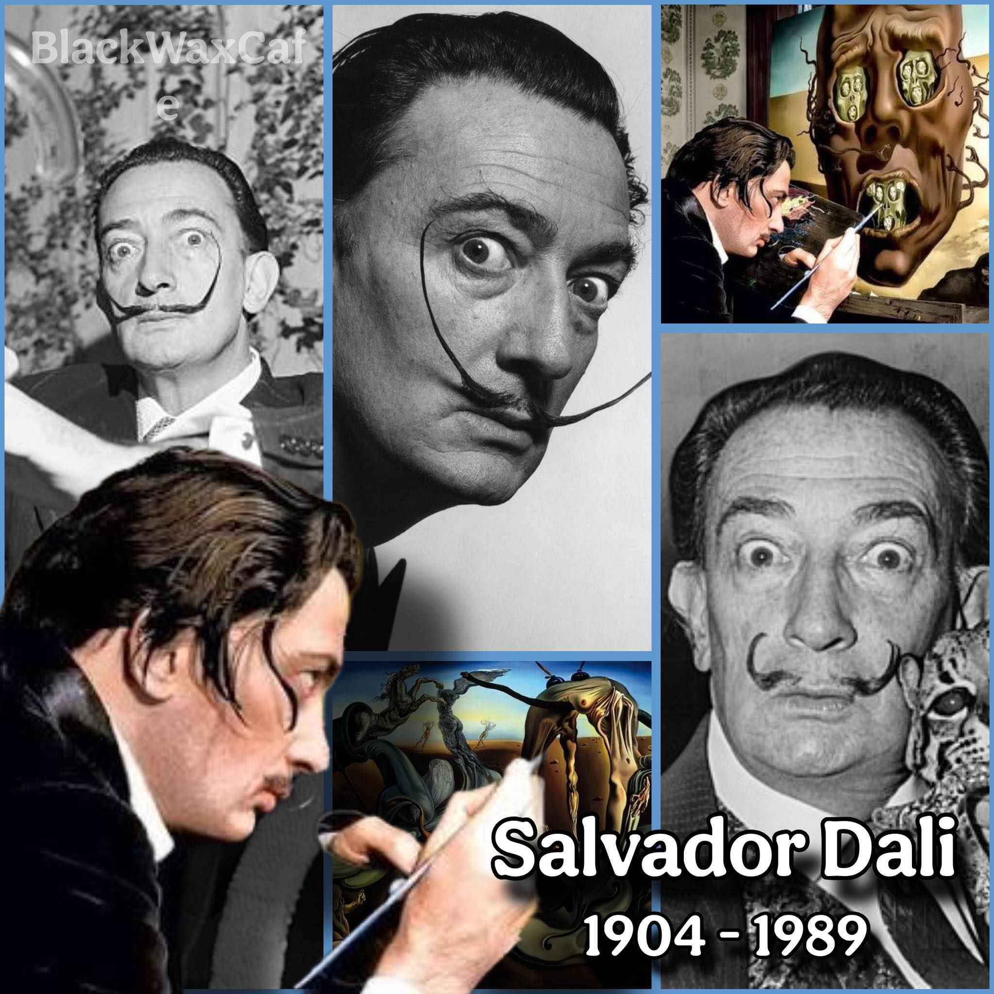 Black - This Day In History Jan 23 1989 - Salvador Dalí dies of heart ...