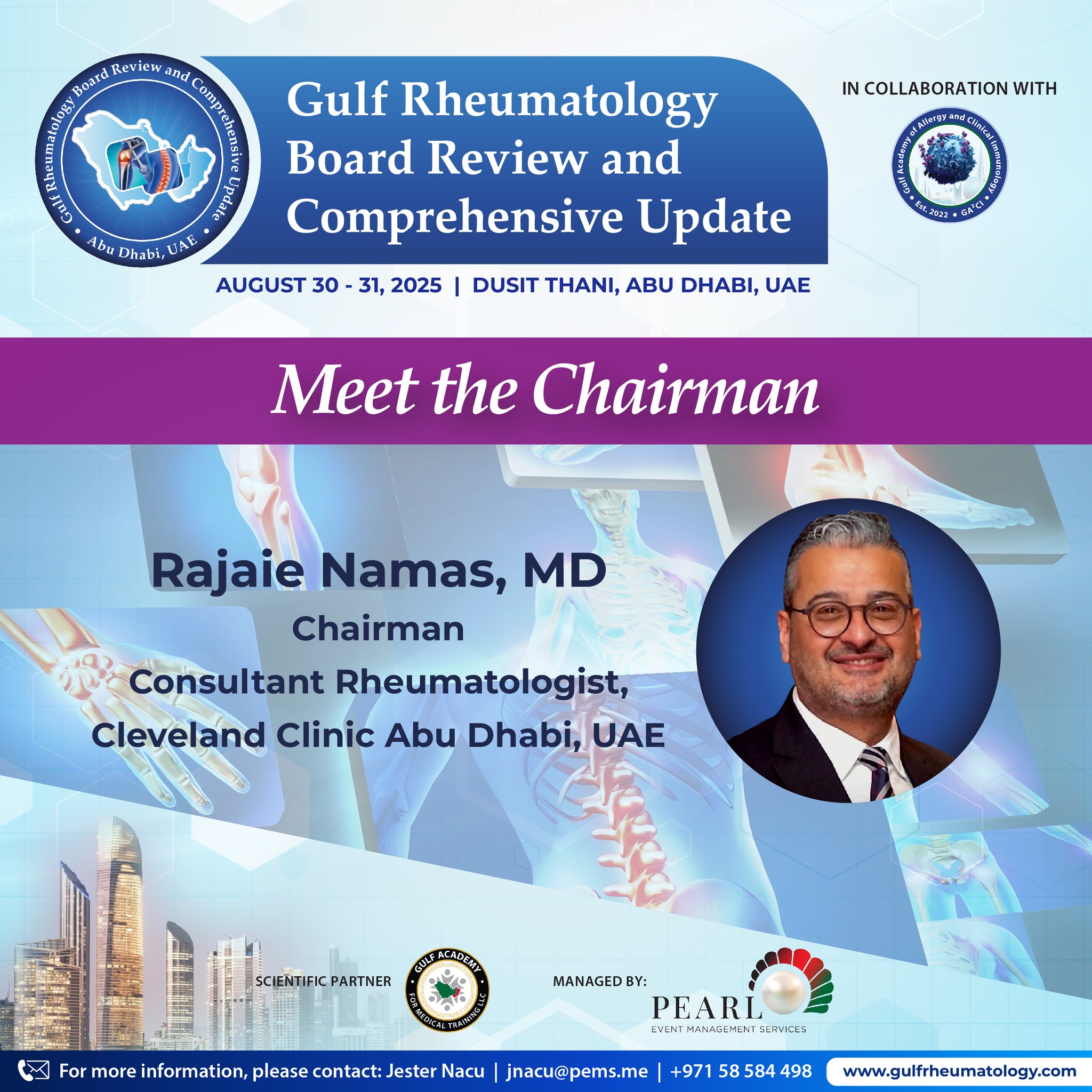 Pearl - Meet the Board Review Chairman! Dr. Rajaie Namas is Clinical ...