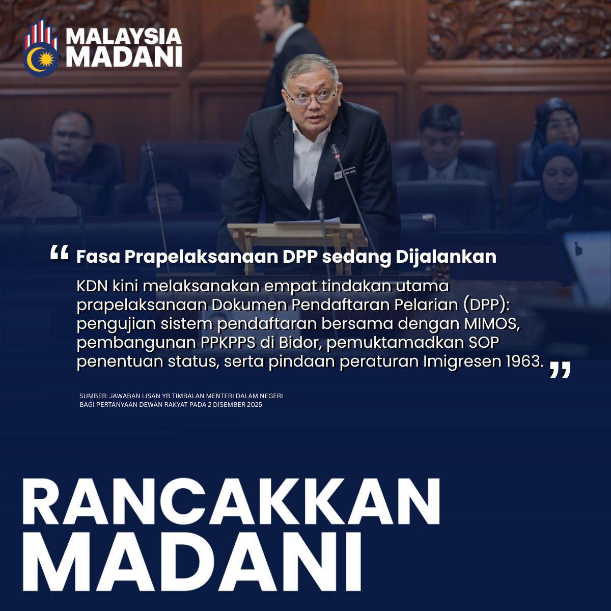Kementerian Dalam Negeri (KDN) - YB Datuk Mohd Azis bin Jamman Timbalan ...