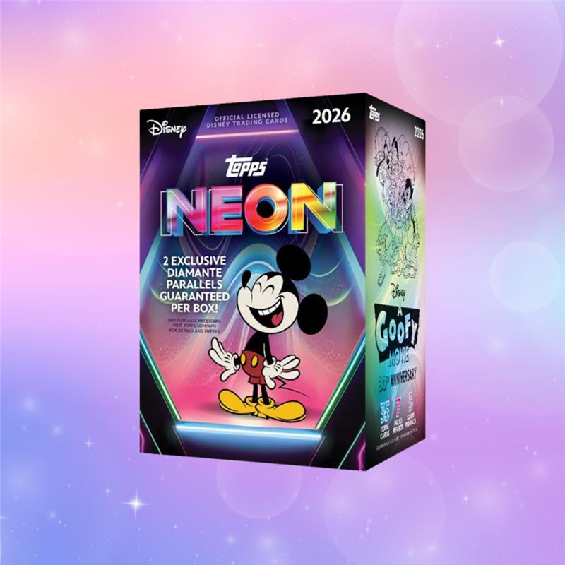 Disney fans, get ready to build your Topps Neon trading card