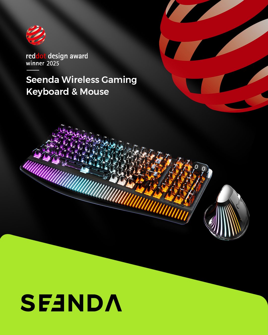Big news! 🎉 Our Seenda Wireless Gaming Keyboard & Mouse has won