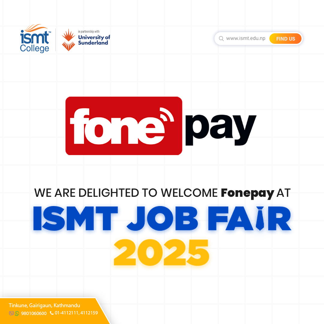 ISMT - 𝗪𝗲 𝗮𝗿𝗲 𝗱𝗲𝗹𝗶𝗴𝗵𝘁𝗲𝗱 𝘁𝗼 𝘄𝗲𝗹𝗰𝗼𝗺𝗲 𝗙𝗼𝗻𝗲𝗽𝗮𝘆 𝘁𝗼 𝘁𝗵𝗲 𝗜𝗦𝗠𝗧 𝗝𝗼𝗯 𝗙𝗮𝗶𝗿 𝟮𝟬𝟮𝟱 ...