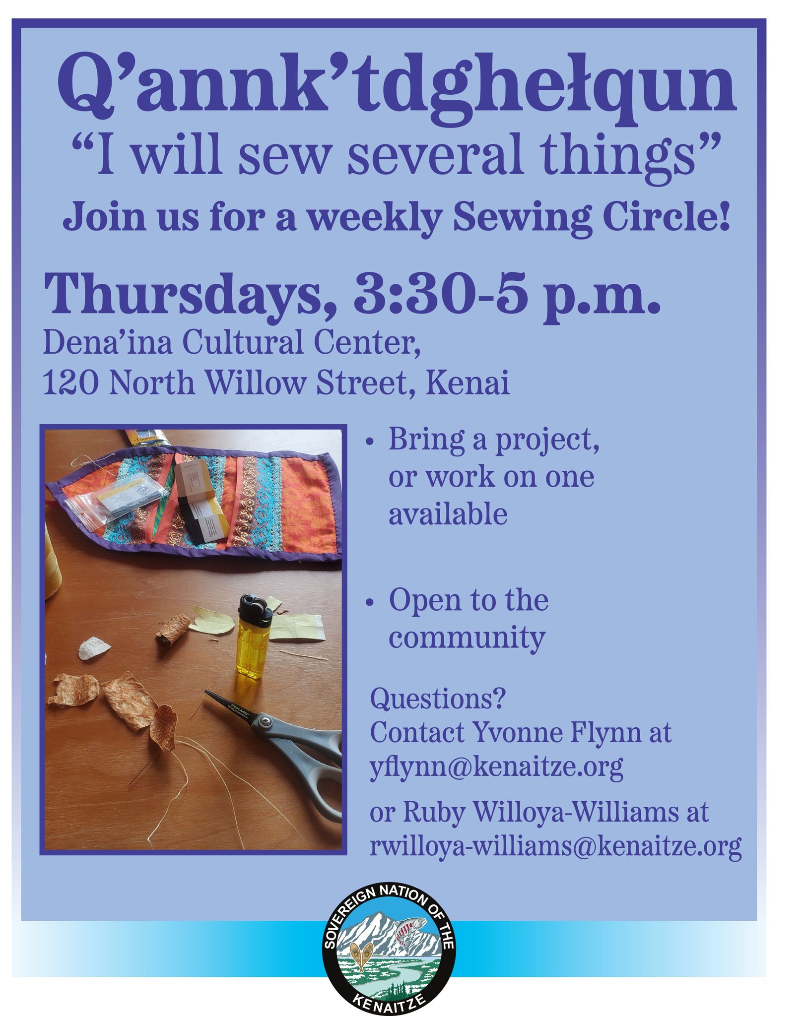Kenaitze - Come sew with us! Anyone is welcome! | Facebook