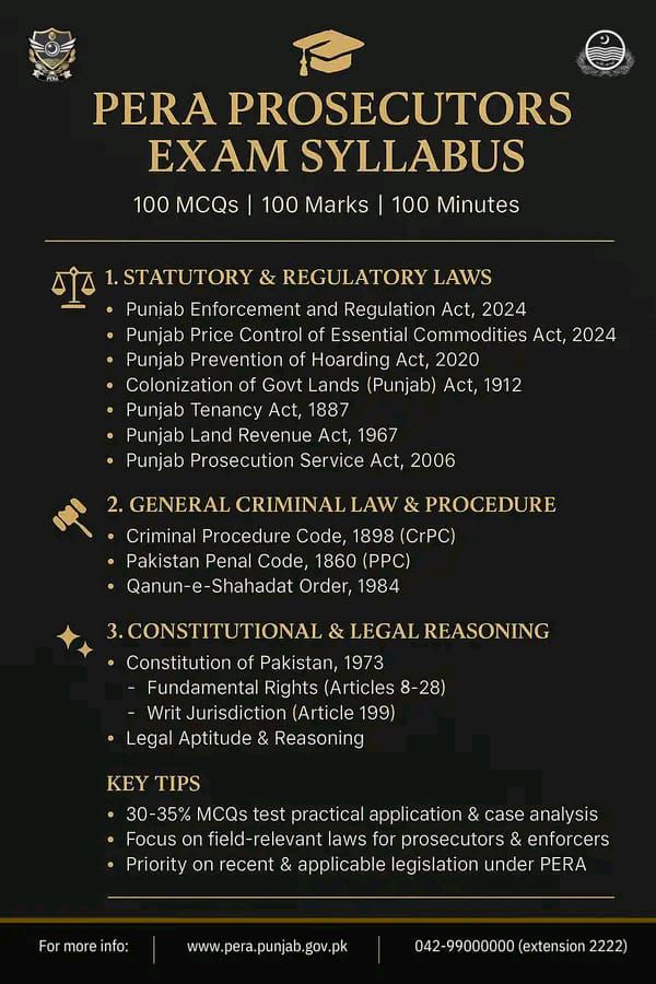 Ppsc prep - 𝐏𝐄𝐑𝐀 𝐏𝐫𝐨𝐬𝐞𝐜𝐮𝐭𝐨𝐫𝐬 𝐄𝐱𝐚𝐦 𝐒𝐲𝐥𝐥𝐚𝐛𝐮𝐬 – 𝐂𝐨𝐦𝐩𝐥𝐞𝐭𝐞... | Facebook