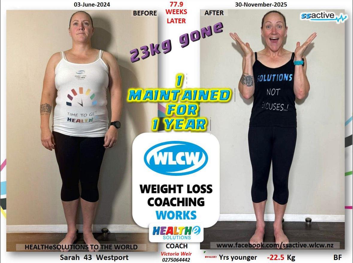 WLCW - Sarah you achieved your ultimate goal and have now maintained it ...