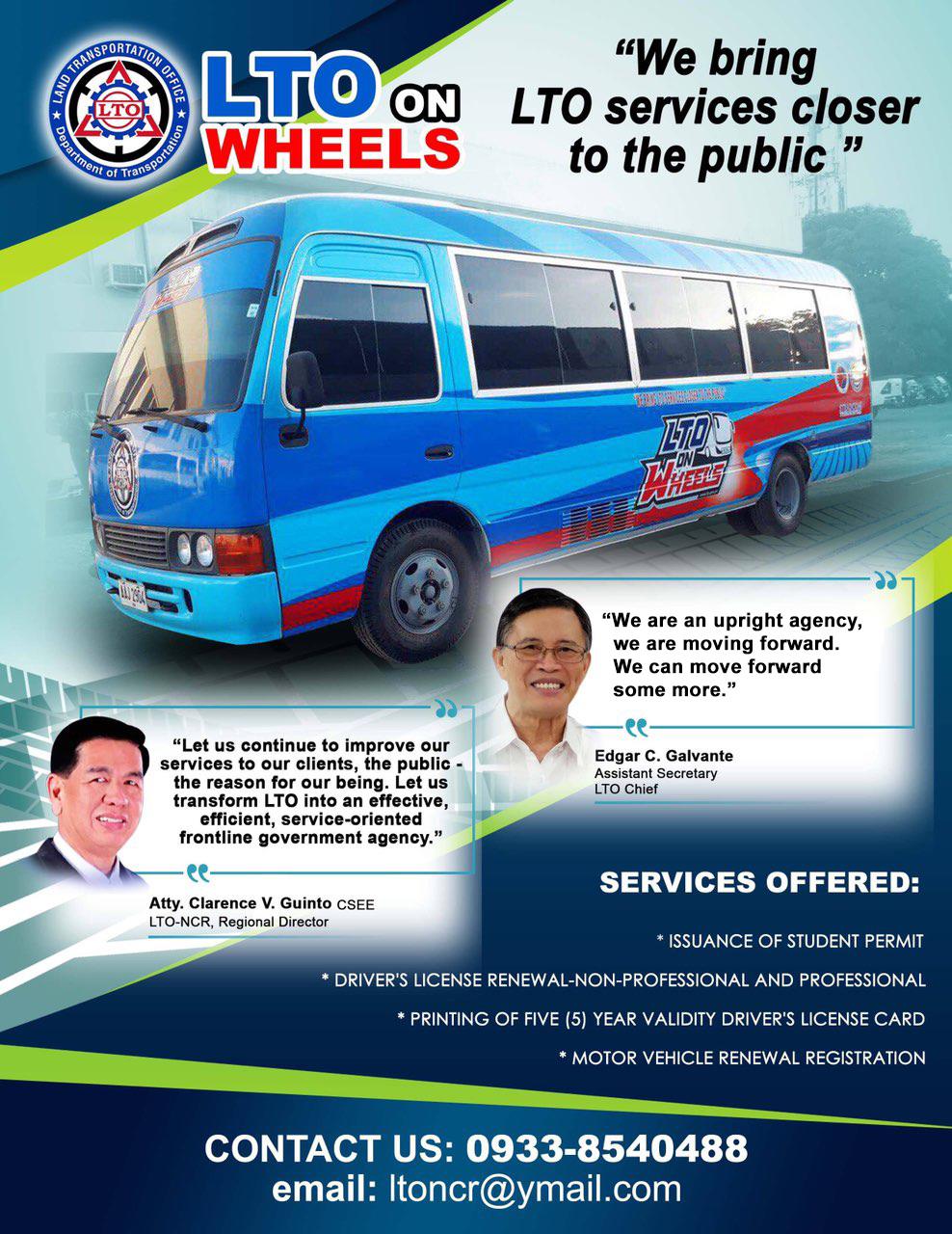 LTO - National Capital Region - GOOD NEWS! LTO - NCR West E-Patrol 