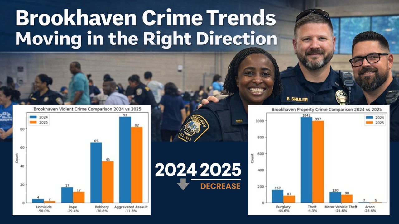Brookhaven, - Crime doesn’t change by accident. And the early data from ...