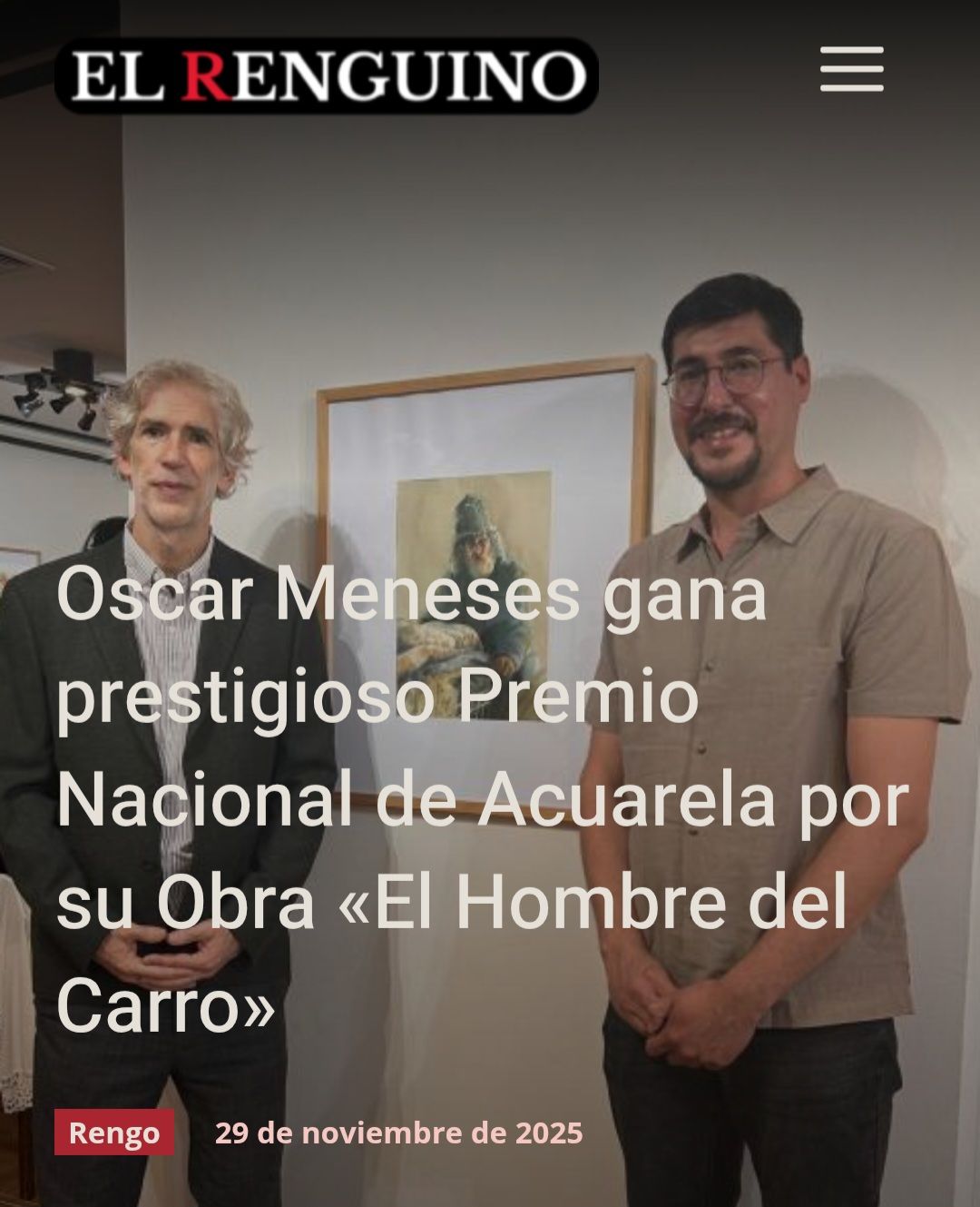 El Renguino - 🔴 Rengo celebra un triunfo en el arte... | Facebook