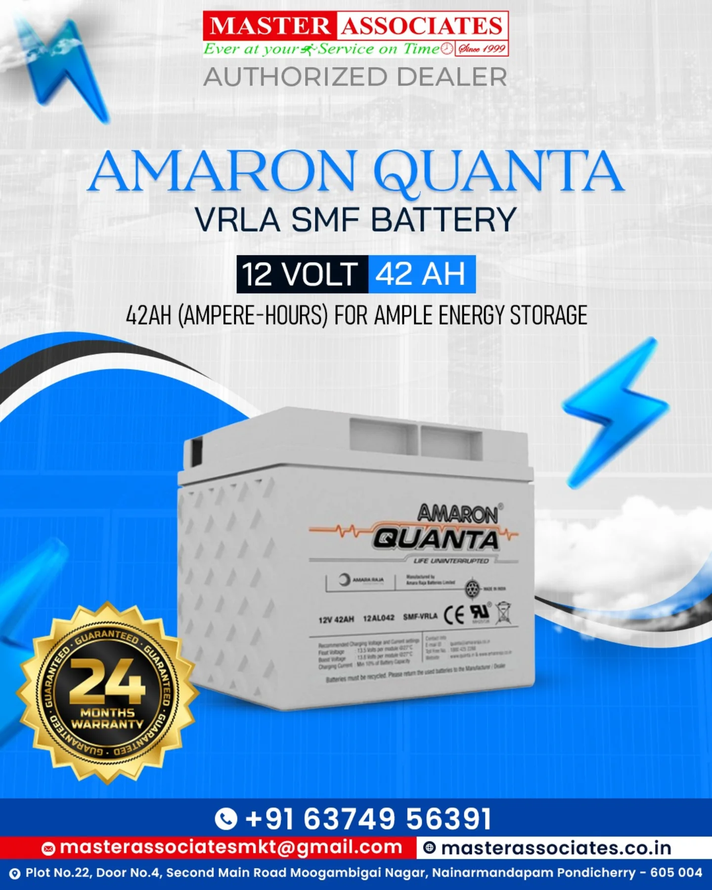 Master - Uninterrupted Power. Unmatched Reliability. ⚡ Amaron Quanta ...