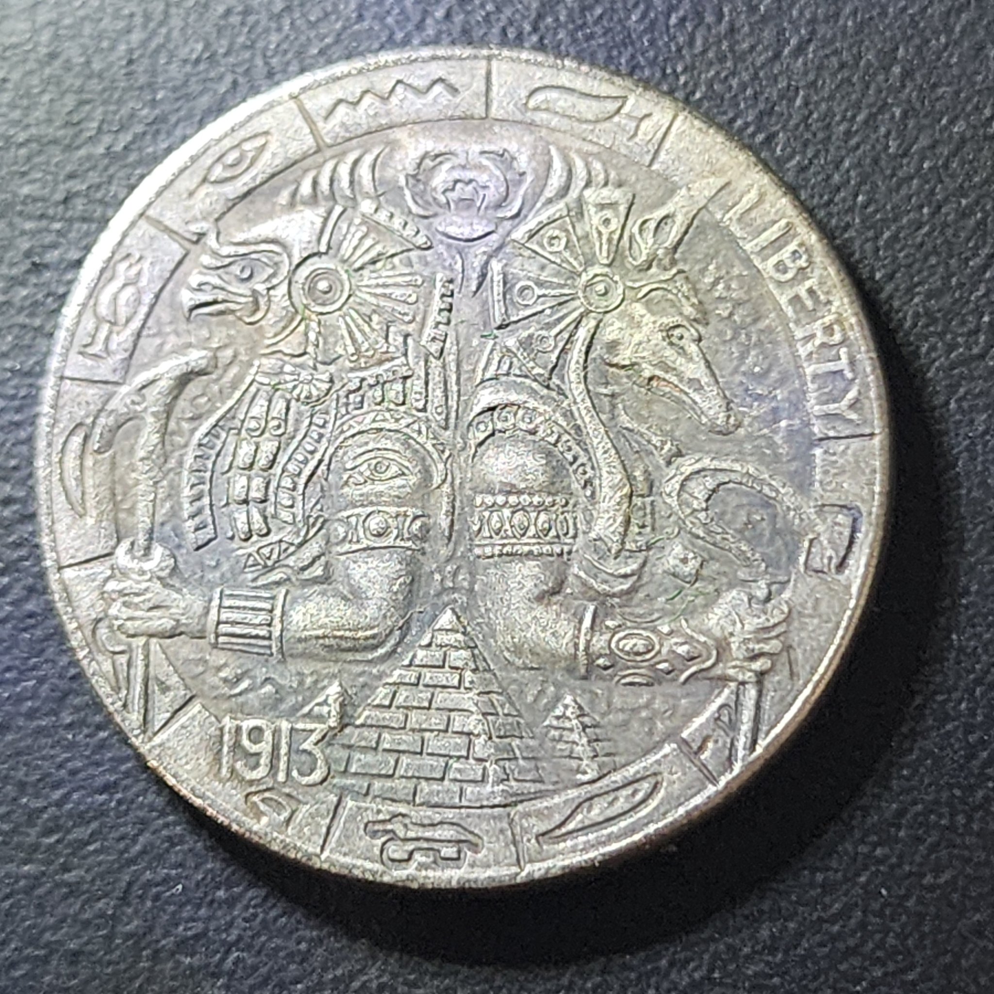 The Art of the Hobo Nickel Buffalo Nickel 1913- S #HoboNickel # ...