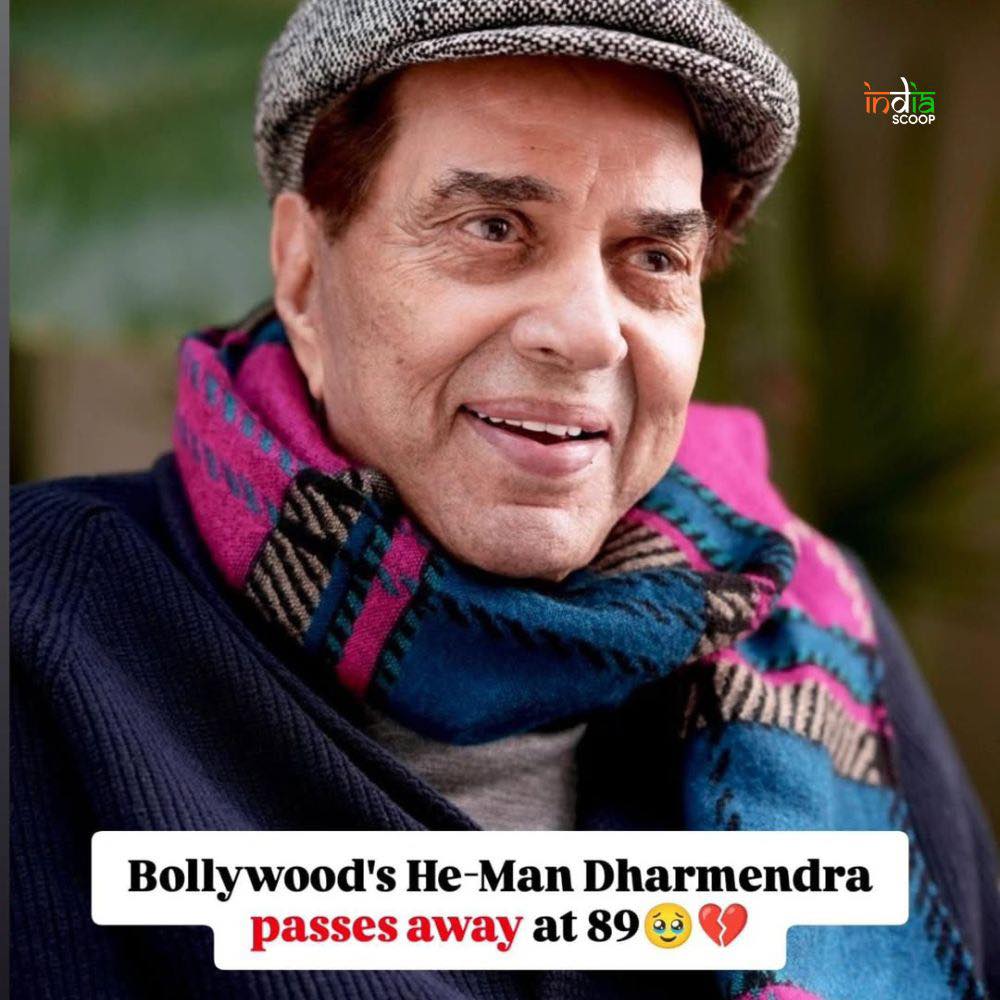 India - Legendary Actor Dharmendra Ji Passes Away at 89, RIP 🙏 | Facebook