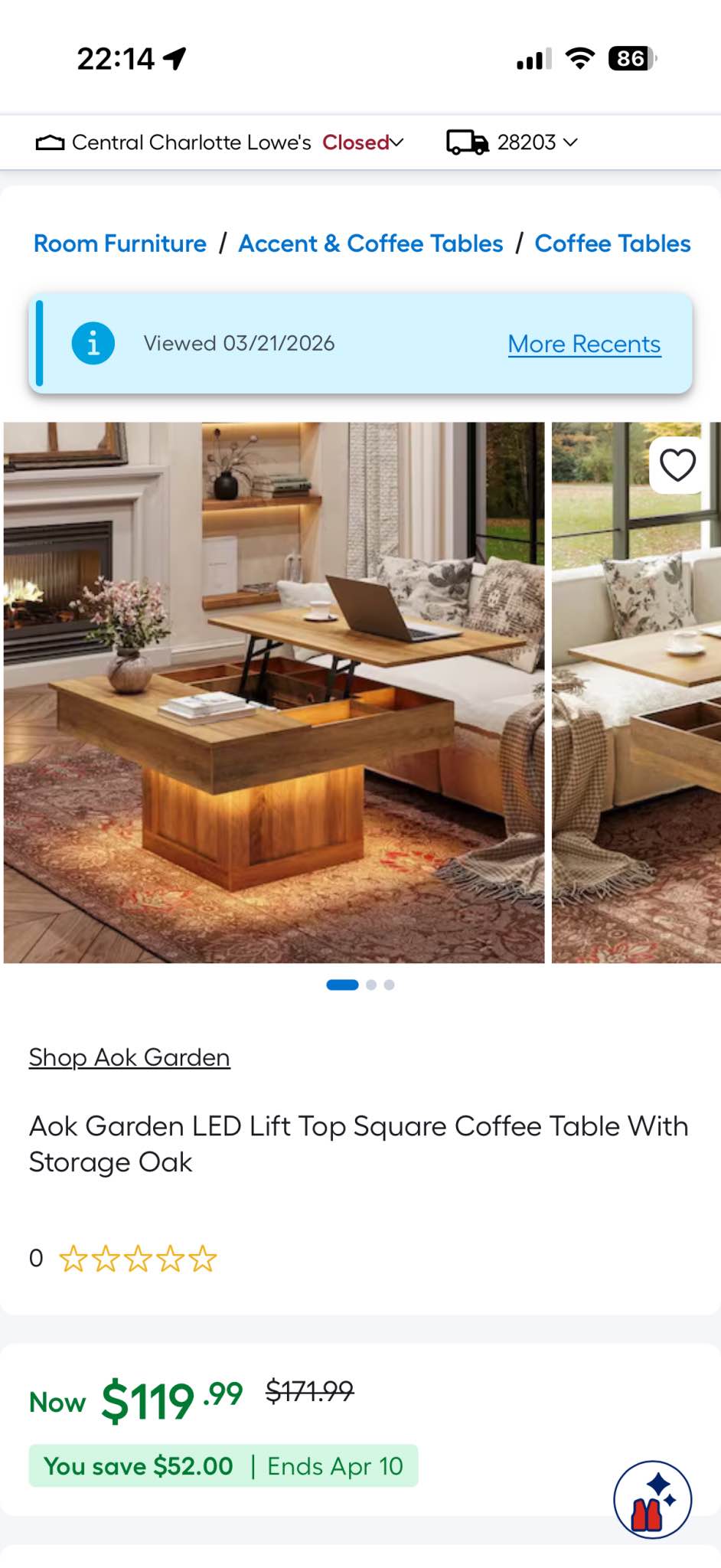 Facebook Marketplace Coffee Table