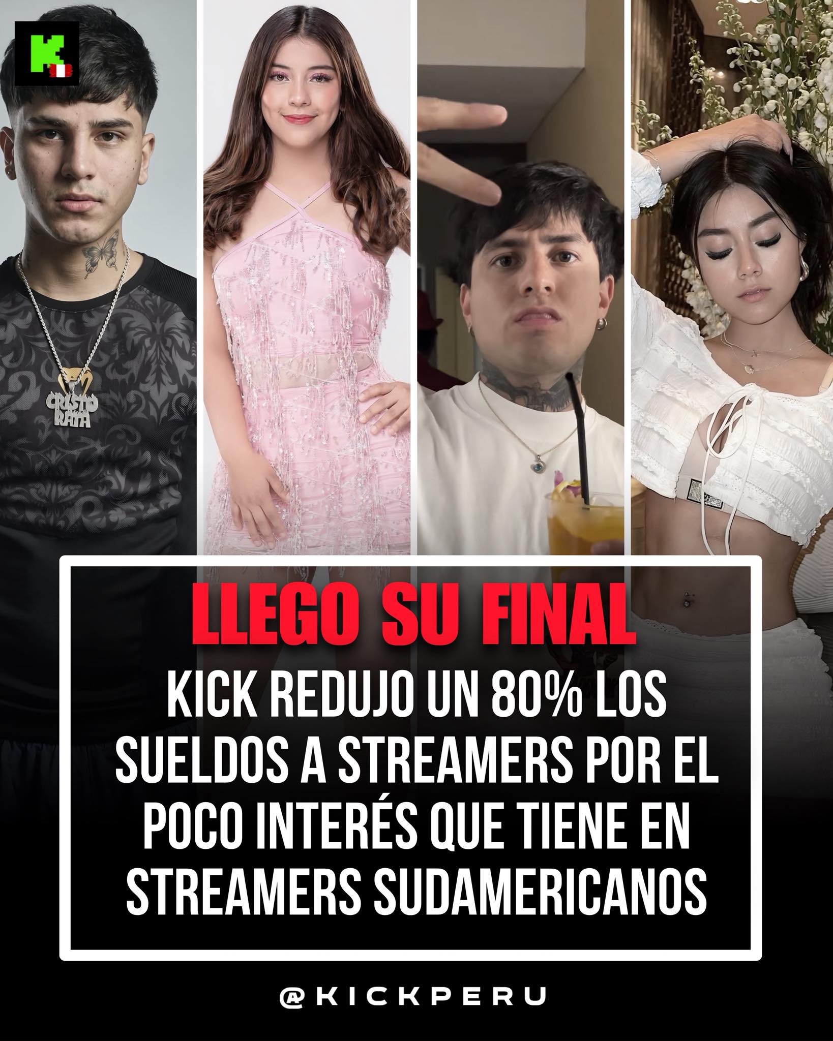 Kick - LLEGO SU FIN DE LOS STREAMERS PERUANOS. 👋🏻 | Facebook