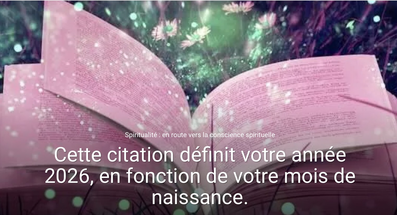 Esprit - Cette citation définit votre année 2026, en fonction de votre ...