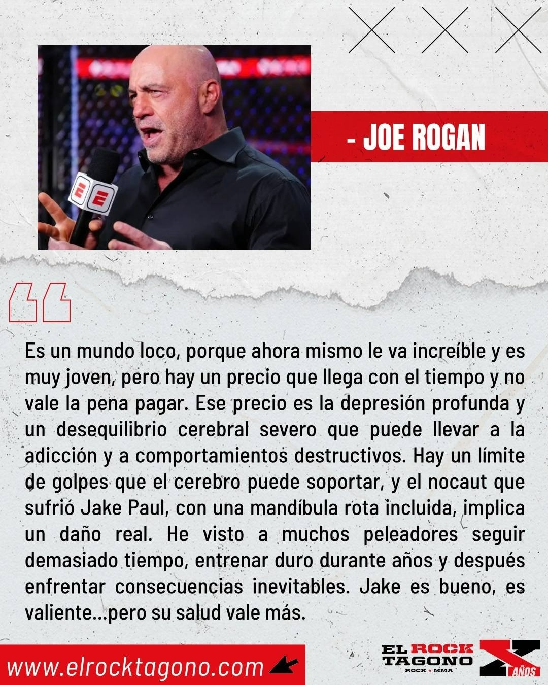 El - Joe Rogan advierte a Jake Paul sobre los riesgos físicos y ...