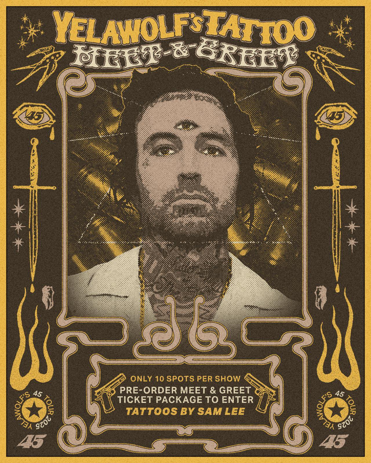 NEW TATTOO DATES ADDED!! The YelaWolf Tattoo Meet & Greet with Sam 