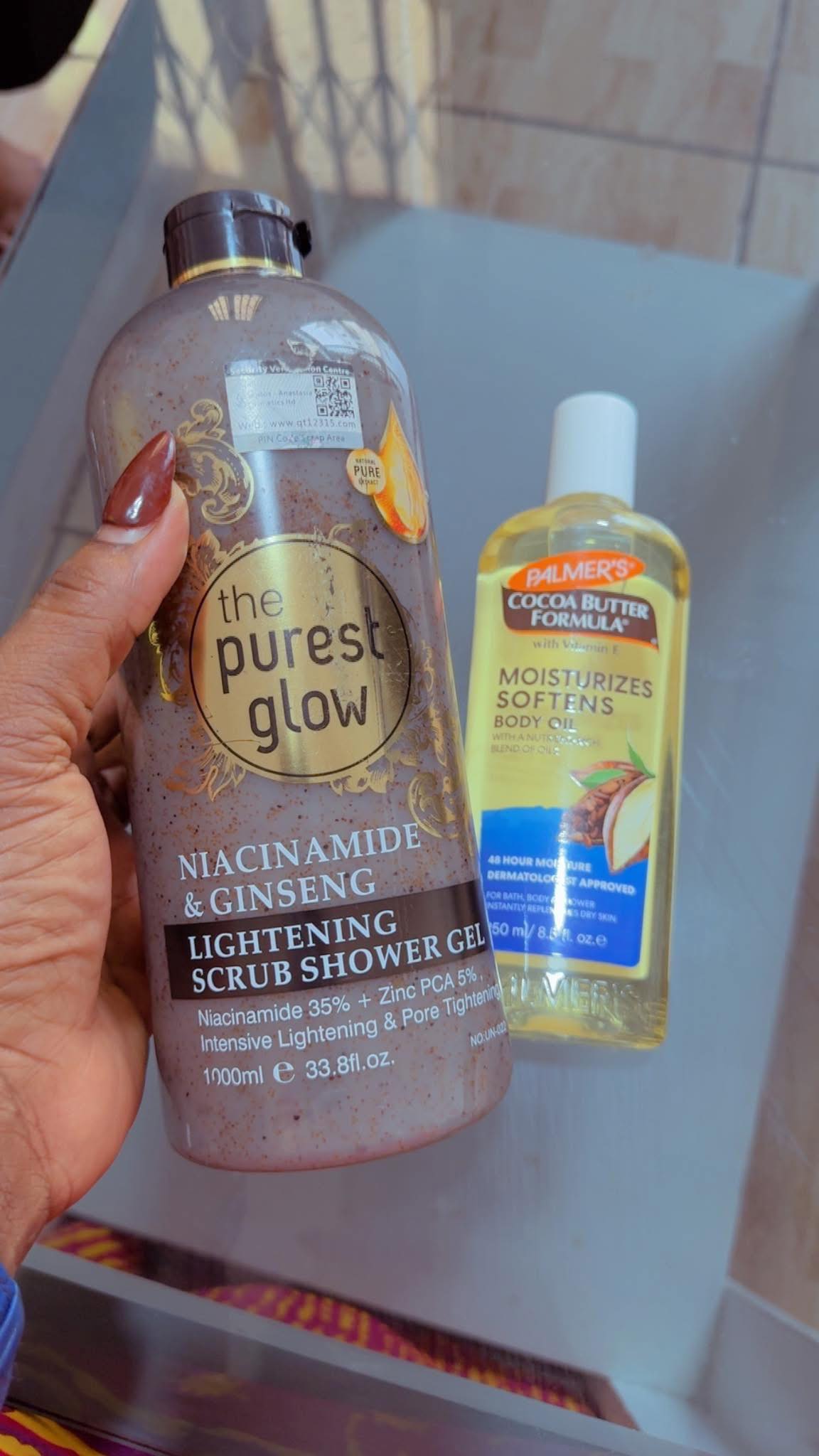 Gel Douche éclaircissant The Purest Glow - Niacinamide & Ginseng 1000 Ml - Unisexe - Neuf