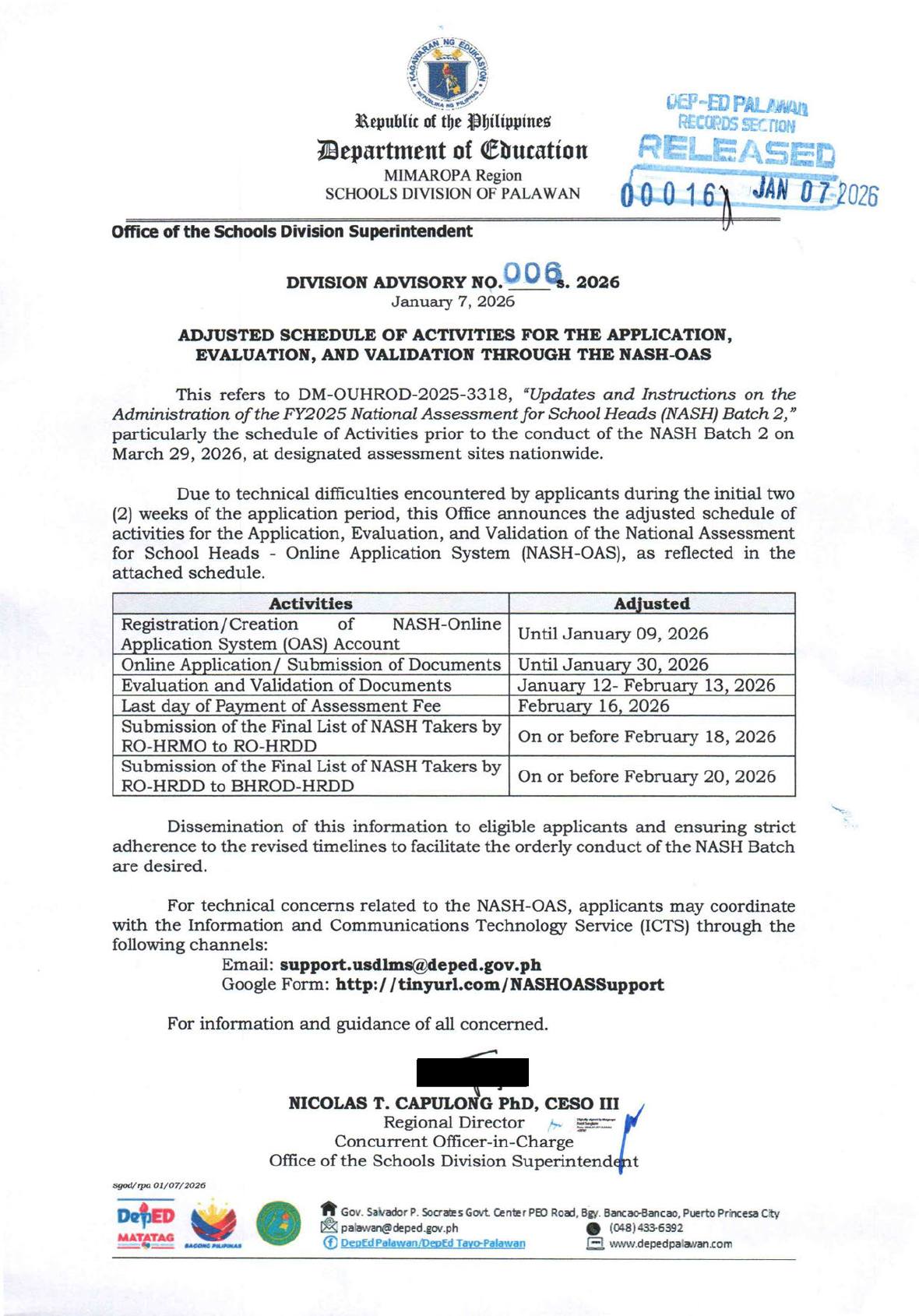 DepEd - https://depedpalawan.com.ph/division-advisory-no-006-s-2026 ...