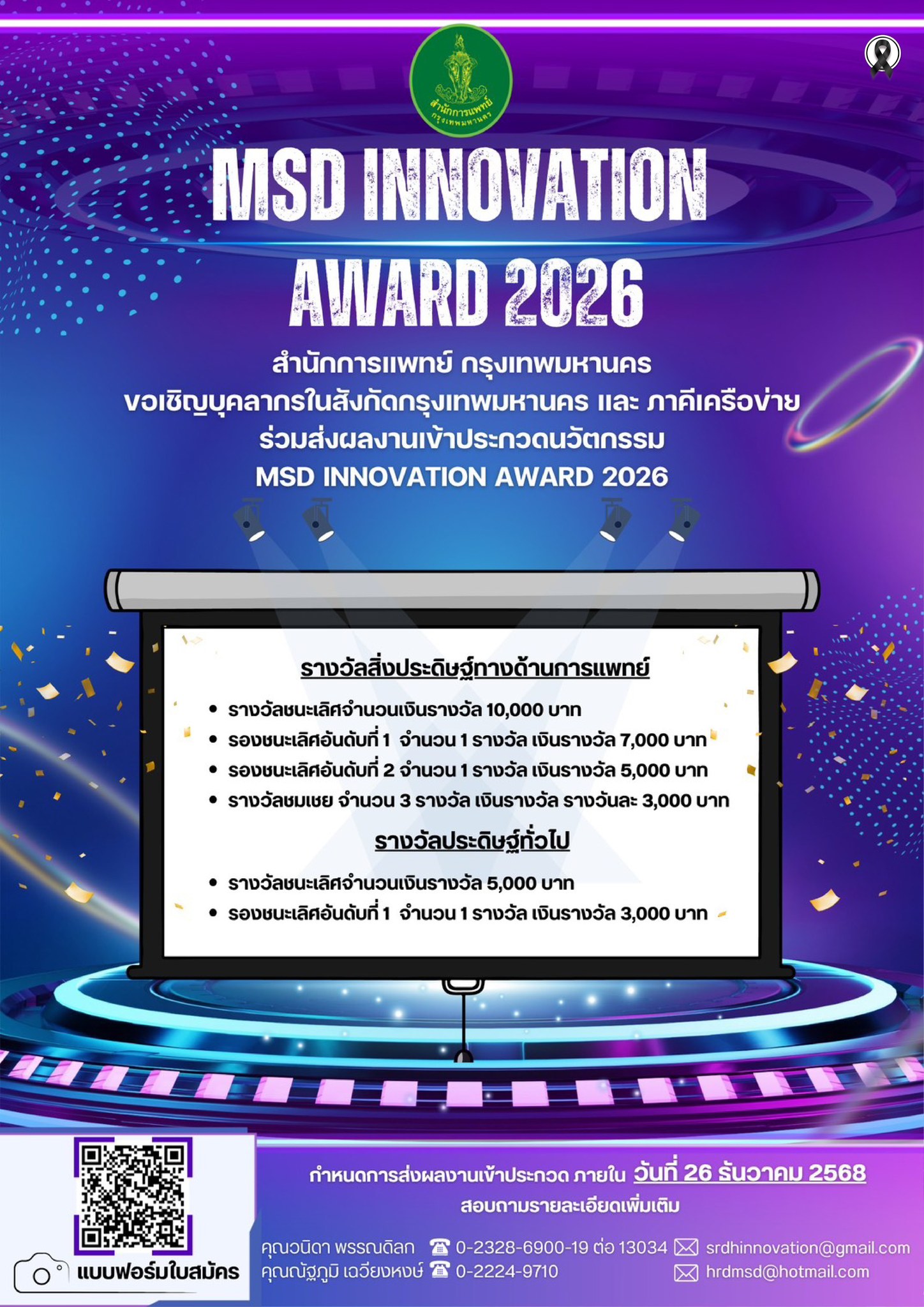 MSD INNOVATION AWARD 2026... - King Taksin Memorial Hospital | Facebook